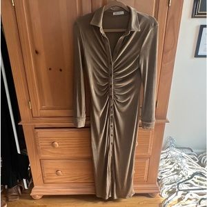 12th Tribe Button Down Midi Dress